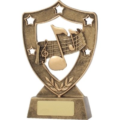 Music Gold Shield