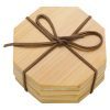 Bamboo Coaster Set - Octagon - Image 3